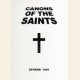 CANONS OF THE SAINTS